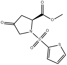 METHYL 4-OXO-1-(2-THIENYLSULFONYL)-2-PYRROLIDINECARBOXYLATE Struktur