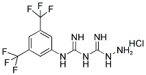 N-[3,5-DI(TRIFLUOROMETHYL)PHENYL]-N'-HYDRAZINO(IMINO)METHYLGUANIDINE HYDROCHLORIDE Struktur