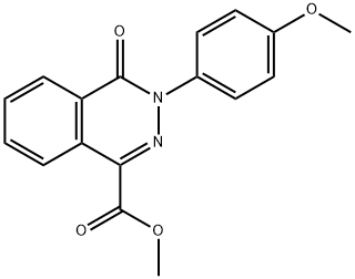 METHYL 3-(4-METHOXYPHENYL)-4-OXO-3,4-DIHYDRO-1-PHTHALAZINECARBOXYLATE Struktur