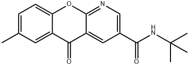 N-(TERT-BUTYL)-7-METHYL-5-OXO-5H-CHROMENO[2,3-B]PYRIDINE-3-CARBOXAMIDE Struktur