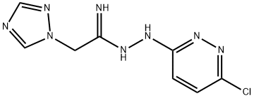 N'-(6-CHLORO-3-PYRIDAZINYL)-2-(1H-1,2,4-TRIAZOL-1-YL)ETHANIMIDOHYDRAZIDE Struktur