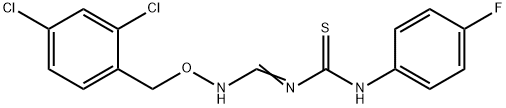 N-(([(2,4-DICHLOROBENZYL)OXY]IMINO)METHYL)-N'-(4-FLUOROPHENYL)THIOUREA Struktur