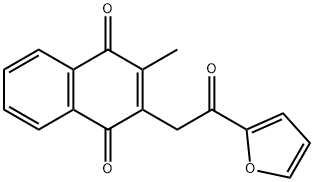 2-[2-(2-FURYL)-2-OXOETHYL]-3-METHYLNAPHTHOQUINONE Struktur