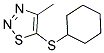 5-(CYCLOHEXYLSULFANYL)-4-METHYL-1,2,3-THIADIAZOLE Struktur