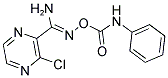 N'-[(ANILINOCARBONYL)OXY]-3-CHLOROPYRAZINE-2-CARBOXIMIDAMIDE Struktur