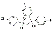 2-[(4-CHLOROPHENYL)SULFONYL]-1,1-BIS(4-FLUOROPHENYL)-1-ETHANOL Struktur