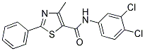 N-(3,4-DICHLOROPHENYL)-4-METHYL-2-PHENYL-1,3-THIAZOLE-5-CARBOXAMIDE Struktur