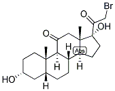 5BETA-PREGNAN-21-BROMO-3ALPHA,17ALPHA-DIOL-11,20-DIONE Struktur