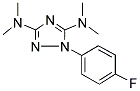 1-(4-FLUOROPHENYL)-N3,N3,N5,N5-TETRAMETHYL-1H-1,2,4-TRIAZOLE-3,5-DIAMINE Struktur