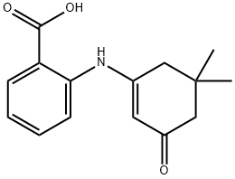 2-((5,5-DIMETHYL-3-OXOCYCLOHEX-1-ENYL)AMINO)BENZOIC ACID Struktur