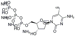 2'-DEOXYCYTIDINE-5'-TRIPHOSPHATE, 5-[125I]IODO-,TETRAAMMONIUM SALT Struktur