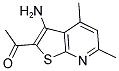 1-(3-AMINO-4,6-DIMETHYLTHIENO[2,3-B]PYRIDIN-2-YL)ETHANONE Struktur