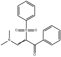 3-(DIMETHYLAMINO)-1-PHENYL-2-(PHENYLSULFONYL)-2-PROPEN-1-ONE Struktur