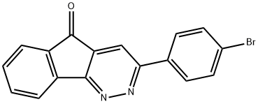 3-(4-BROMOPHENYL)-5H-INDENO[1,2-C]PYRIDAZIN-5-ONE Struktur