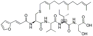 FA-CYS(FARNESYL)-VAL-ILE-SER-OH Struktur