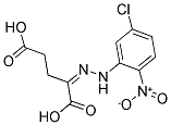 2-[2-(5-CHLORO-2-NITROPHENYL)HYDRAZONO]PENTANEDIOIC ACID Struktur