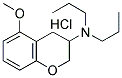 (+/-)-5-METHOXY-3-DIPROPYLAMINOCHROMAN HCL Struktur