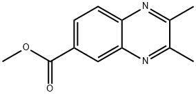 METHYL 2,3-DIMETHYL-6-QUINOXALINECARBOXYLATE Struktur