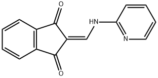 2-((2-PYRIDYLAMINO)METHYLENE)INDANE-1,3-DIONE Struktur