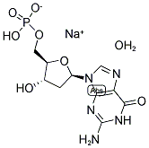 2'-DEOXYGUANOSINE 5'-MONOPHOSPHATE SODIUM SALT HYDRATE Struktur