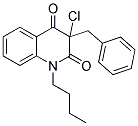 3-BENZYL-1-BUTYL-3-CHLORO-1,2,3,4-TETRAHYDROQUINOLINE-2,4-DIONE Struktur