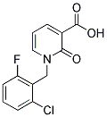 1-(2-CHLORO-6-FLUORO-BENZYL)-2-OXO-1,2-DIHYDRO-PYRIDINE-3-CARBOXYLIC ACID Struktur