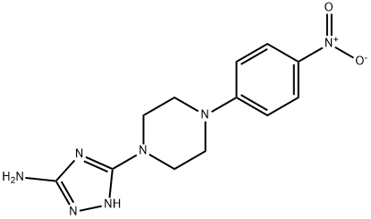 5-[4-(4-NITROPHENYL)PIPERAZINO]-1H-1,2,4-TRIAZOL-3-AMINE Struktur