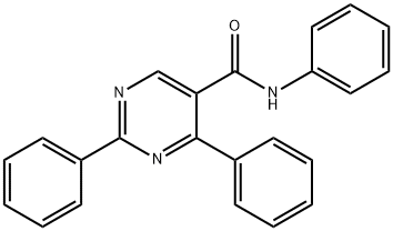 N,2,4-TRIPHENYL-5-PYRIMIDINECARBOXAMIDE Struktur