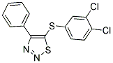 3,4-DICHLOROPHENYL 4-PHENYL-1,2,3-THIADIAZOL-5-YL SULFIDE Struktur