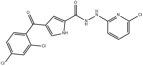 N'-(6-CHLORO-2-PYRIDINYL)-4-(2,4-DICHLOROBENZOYL)-1H-PYRROLE-2-CARBOHYDRAZIDE Struktur