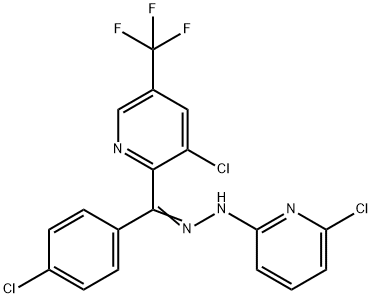 (4-CHLOROPHENYL)[3-CHLORO-5-(TRIFLUOROMETHYL)-2-PYRIDINYL]METHANONE N-(6-CHLORO-2-PYRIDINYL)HYDRAZONE Struktur