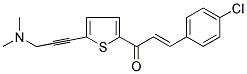 3-(4-CHLOROPHENYL)-1-(5-[3-(DIMETHYLAMINO)PROP-1-YNYL]-2-THIENYL)PROP-2-EN-1-ONE Struktur