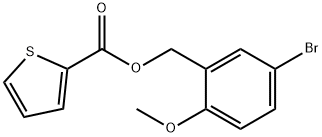 5-BROMO-2-METHOXYBENZYL 2-THIOPHENECARBOXYLATE Struktur