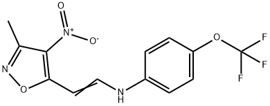 N-[2-(3-METHYL-4-NITRO-5-ISOXAZOLYL)VINYL]-4-(TRIFLUOROMETHOXY)ANILINE Struktur