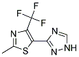 3-[2-METHYL-4-(TRIFLUOROMETHYL)-1,3-THIAZOL-5-YL]-1H-1,2,4-TRIAZOLE Struktur