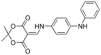 2,2-DIMETHYL-5-(((4-(PHENYLAMINO)PHENYL)AMINO)METHYLENE)-1,3-DIOXANE-4,6-DIONE Structure