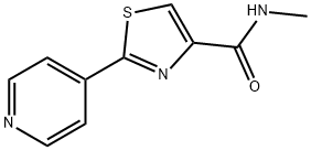 N-METHYL-2-(4-PYRIDINYL)-1,3-THIAZOLE-4-CARBOXAMIDE Struktur