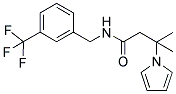 BETA,BETA-DIMETHYL-N-[3-(TRIFLUOROMETHYL)BENZYL]-1-PYRROLEPROPANAMIDE Struktur