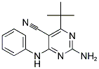 2-AMINO-4-(TERT-BUTYL)-6-(PHENYLAMINO)PYRIMIDINE-5-CARBONITRILE Struktur