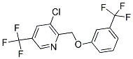 3-CHLORO-5-(TRIFLUOROMETHYL)-2-([3-(TRIFLUOROMETHYL)PHENOXY]METHYL)PYRIDINE Struktur