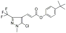 4-(TERT-BUTYL)PHENYL 3-[5-CHLORO-1-METHYL-3-(TRIFLUOROMETHYL)-1H-PYRAZOL-4-YL]ACRYLATE Struktur