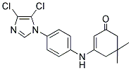 3-((4-(4,5-DICHLOROIMIDAZOLYL)PHENYL)AMINO)-5,5-DIMETHYLCYCLOHEX-2-EN-1-ONE Struktur