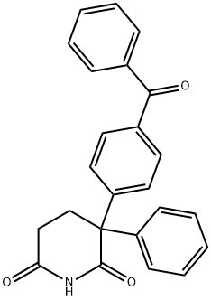 3-(4-BENZOYLPHENYL)-3-PHENYLDIHYDRO-2,6(1H,3H)-PYRIDINEDIONE Struktur