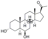 5-ALPHA-PREGNAN-3-ALPHA, 6BETA-DIOL-20-ONE Struktur