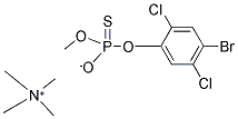 TETRAMETHYLAMMONIUM (4-BROMO-2,5-DICHLOROPHENOXY)(METHOXY)THIOXOPHOSPHORANOLATE Struktur