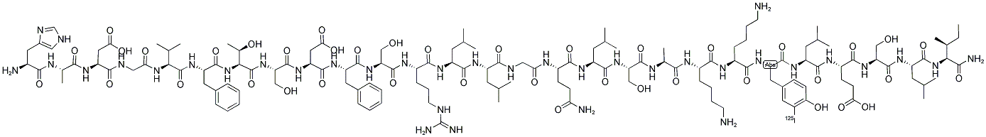 ([125I]-TYR)-PHI-27 (PORCINE) Struktur