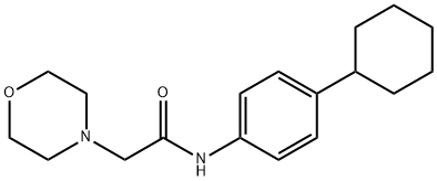 N-(4-CYCLOHEXYLPHENYL)-2-MORPHOLINOACETAMIDE Struktur