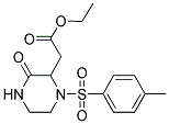 ETHYL 2-(1-[(4-METHYLPHENYL)SULFONYL]-3-OXO-2-PIPERAZINYL)ACETATE Struktur