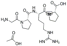 GLY-PRO-ARG-PRO ACETATE SALT Struktur