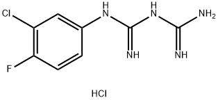 1-(3-CHLORO-4-FLUOROPHENYL)BIGUANIDE HYDROCHLORIDE Struktur